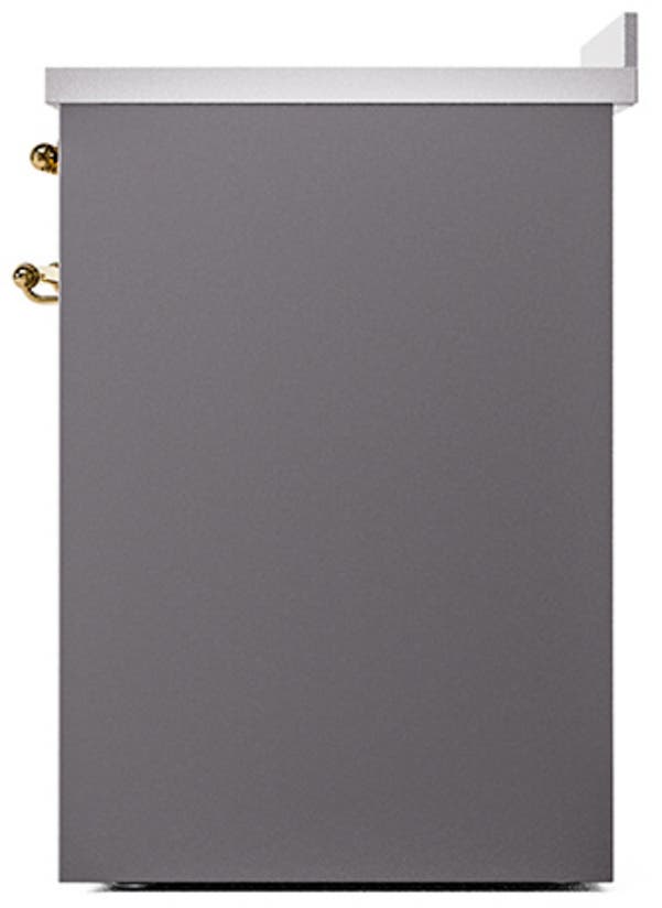 Ilve UNI304QNMPMGG Graphite Matte With Brass Knobs