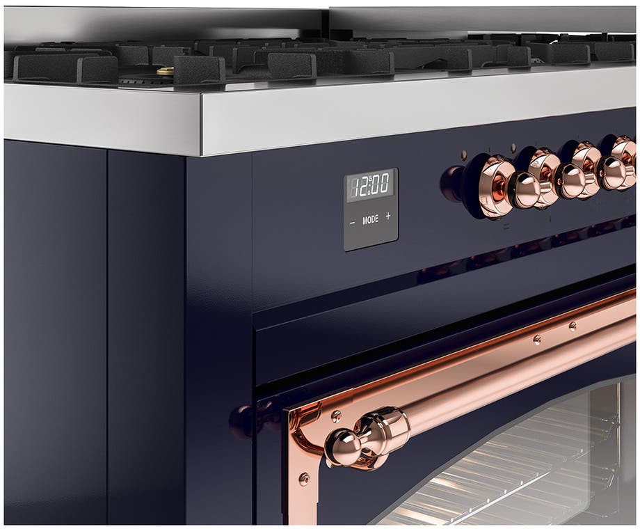 Ilve UN60FNMPMBP Midnight Blue With Copper Knobs, Natural Gas