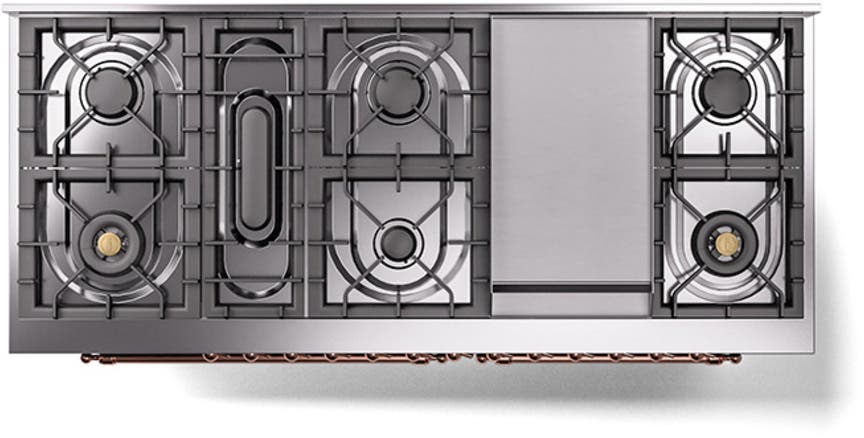 Ilve UN60FNMPMBP Midnight Blue With Copper Knobs, Natural Gas
