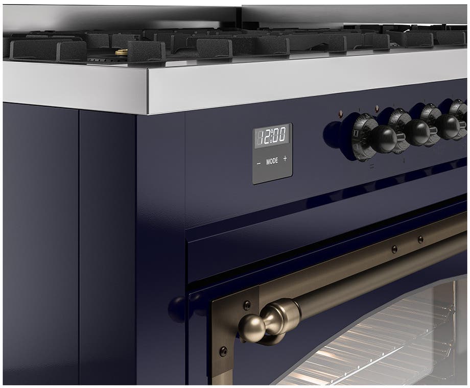 Ilve UN60FNMPMBB Midnight Blue With Bronze Knobs, Natural Gas
