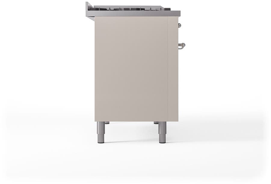 Ilve UN48FQNMPAWC Antique White With Chrome Knobs, Natural Gas