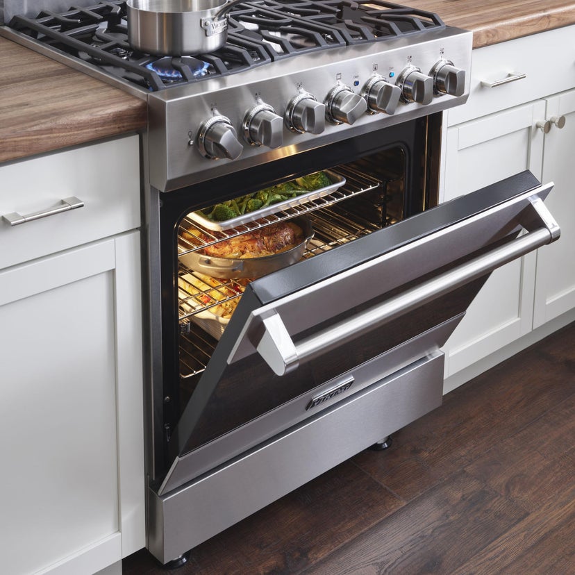 Viking RVDR33025BON 30 Inch Freestanding Dual Fuel Range with 5 Sealed...