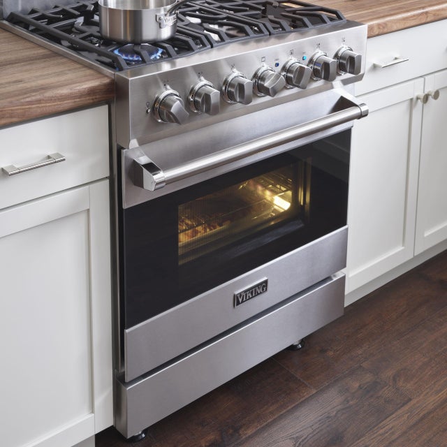 Viking RVDR33025BON 30 Inch Freestanding Dual Fuel Range with 5 Sealed...