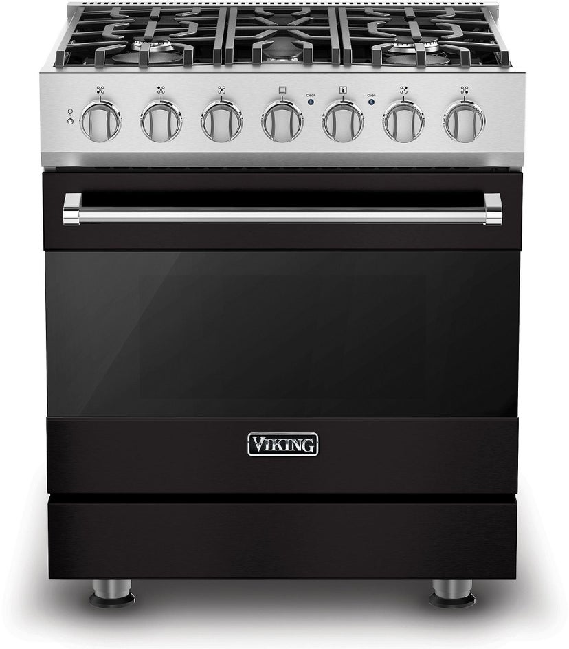 Viking RVDR33025BON 30 Inch Freestanding Dual Fuel Range with 5 Sealed...