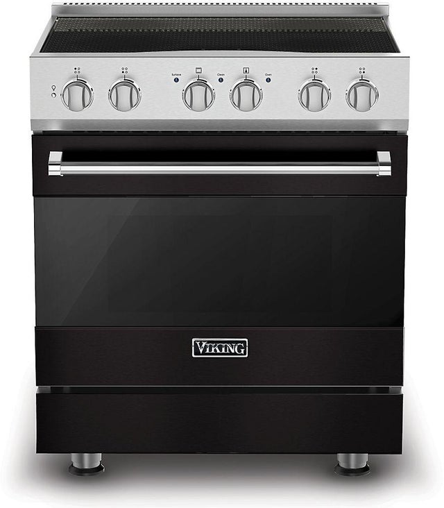 Viking RVIR3304BON 30 Inch Induction Range-4 Elements: Onyx