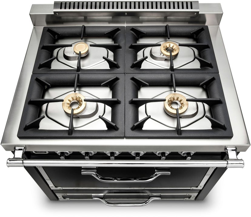 Viking TVDR3614BDA 36 Inch Freestanding Gas Range with 4 Sealed Burne...