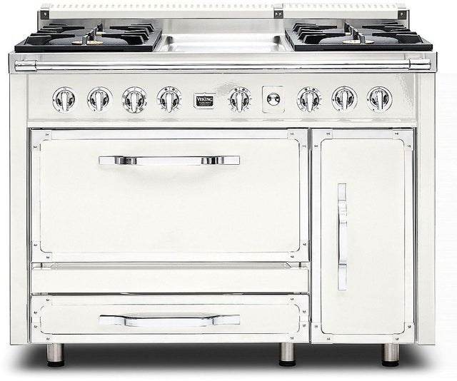 Viking TVDR4814GPW 48 Inch Freestanding Gas Range with 4 Sealed Burne...