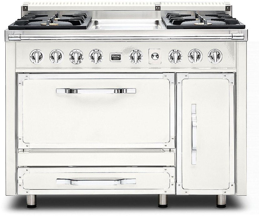 Viking TVDR4814GPW 48 Inch Freestanding Gas Range with 4 Sealed Burne...