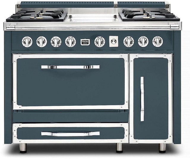 Viking TVDR4814GSQ 48 Inch Freestanding Gas Range with 4 Sealed Burne...