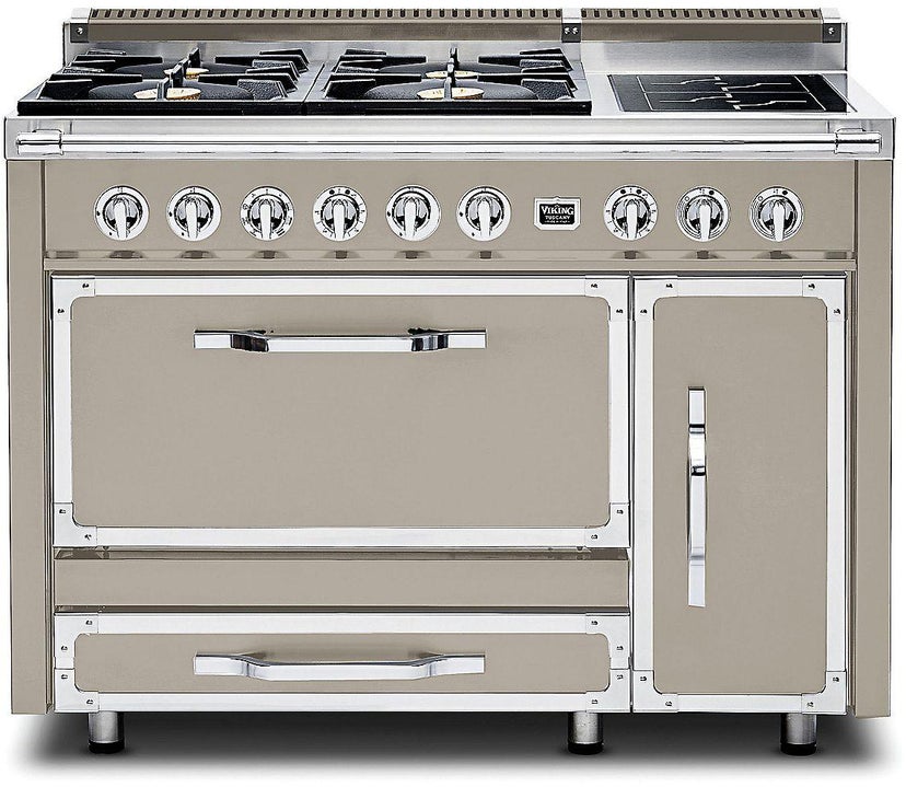 Viking TVDR4814INA 48 Inch Freestanding Gas Range with 4 Sealed Burne...