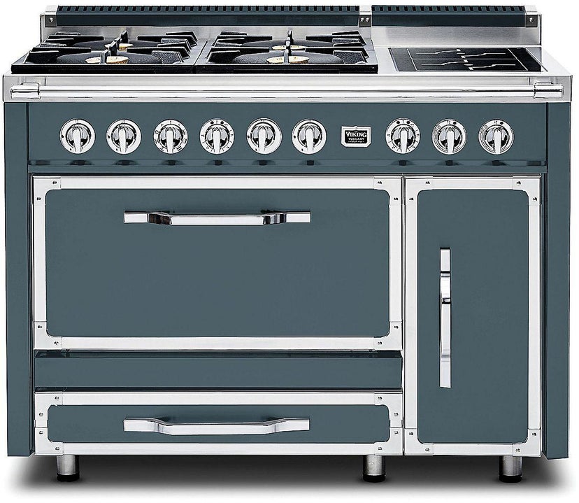 Viking TVDR4814ISQ 48 Inch Freestanding Gas Range with 4 Sealed Burne...