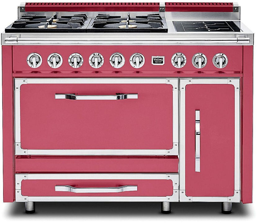 Viking TVDR4814IVA 48 Inch Freestanding Gas Range with 4 Sealed Burne...