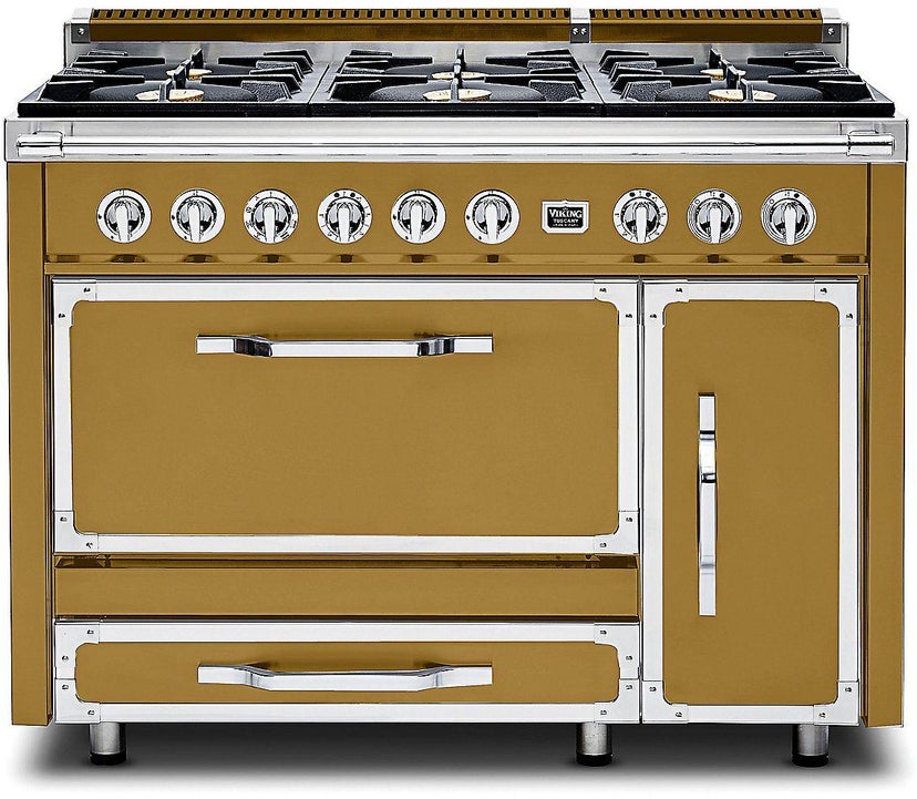 Viking TVDR4816BGH 48 Inch Freestanding Gas Range with 6 Sealed Burne...