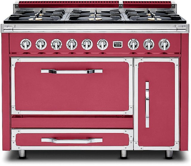 Viking TVDR4816BVA 48 Inch Freestanding Gas Range with 6 Sealed Burne...