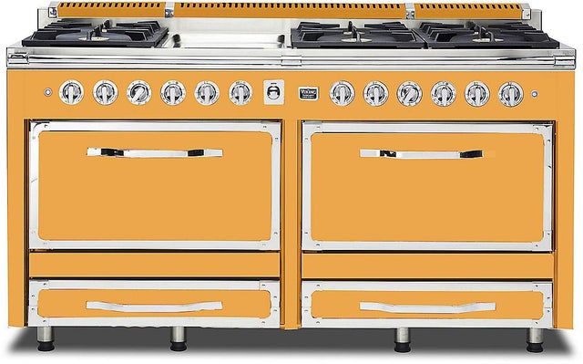 Viking TVDR6616GDA 66 Inch Freestanding Dual Fuel Range with 6 Sealed...