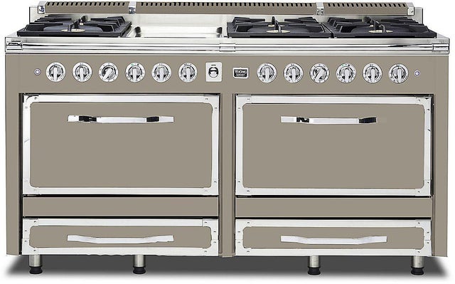 Viking TVDR6616GNA 66 Inch Freestanding Dual Fuel Range with 6 Sealed...