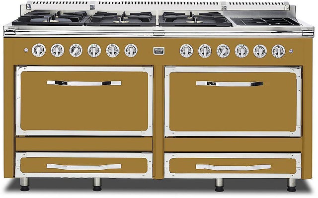 Viking TVDR6616IGH 66 Inch Freestanding Dual Fuel Range with 6 Sealed...