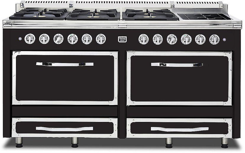 Viking TVDR6616ION 66 Inch Freestanding Dual Fuel Range with 6 Sealed...