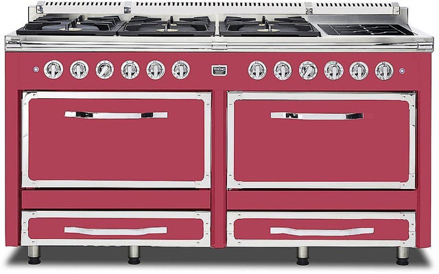 Viking TVDR6616IVA 66 Inch Freestanding Dual Fuel Range with 6 Sealed...