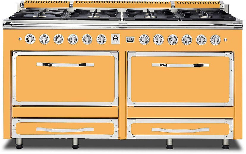 Viking TVDR6618BDA 66 Inch Freestanding Gas Range with 8 Sealed Burne...