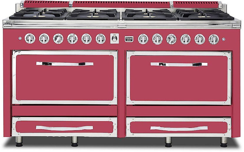 Viking TVDR6618BVA 66 Inch Freestanding Gas Range with 8 Sealed Burne...