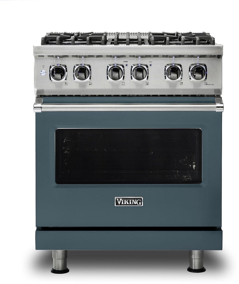 Viking VDR5304BSQLP 30 Inch Freestanding Dual Fuel Range with 4 Sealed...