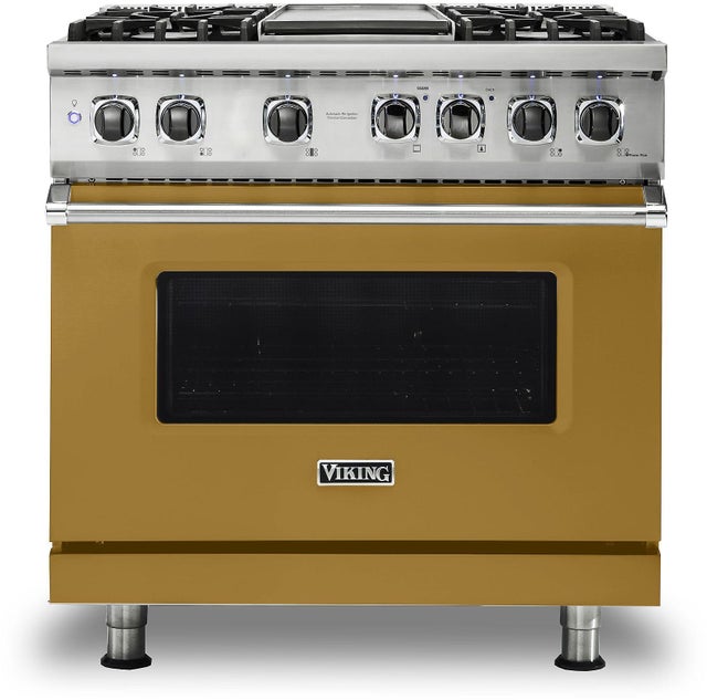 Viking VDR5364GGH 36 Inch Freestanding Professional Dual Fuel Range ...