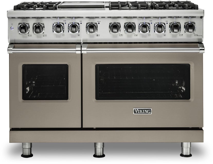 Viking VDR5486GNA 48 Inch Freestanding Dual Fuel Range with 6 Sealed...