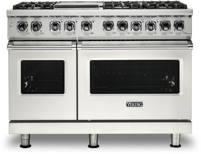 Viking VDR5486GPW 48 Inch Freestanding Dual Fuel Range with 6 Sealed...