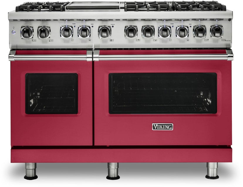 Viking VDR5486GVA 48 Inch Freestanding Dual Fuel Range with 6 Sealed...