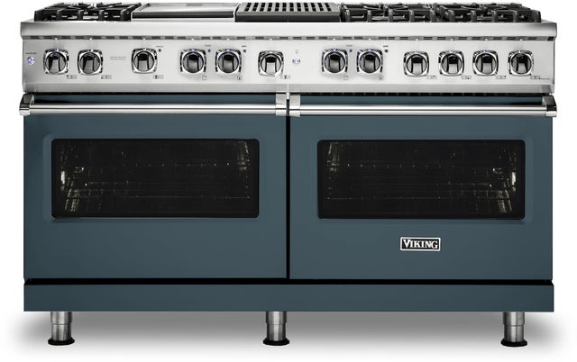 Viking VDR5606GQSQ 60 Inch Freestanding Professional Dual Fuel Range ...