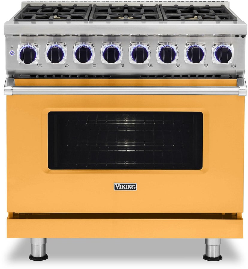 Viking VDR73626BDALP 36 Inch Freestanding Dual Fuel Range with Sealed B...