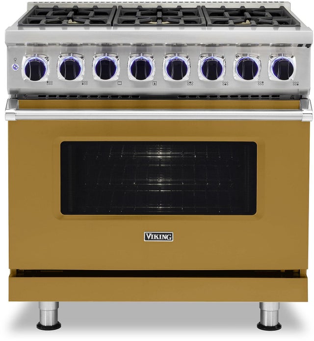 Viking VDR73626BGH 36 Inch Freestanding Dual Fuel Range with Sealed B...