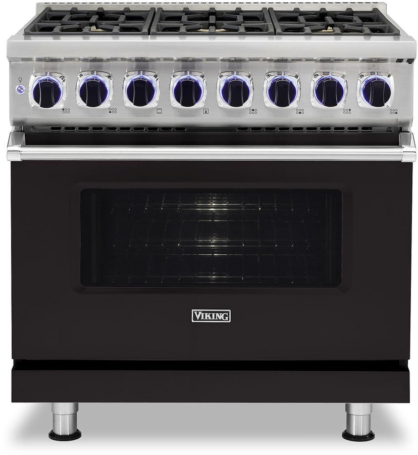 Viking VDR73626BON 36 Inch Freestanding Dual Fuel Range with Sealed B...