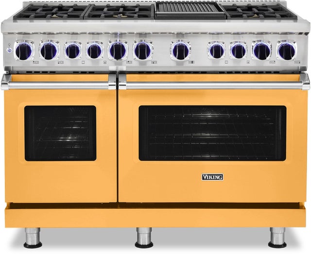 Viking VDR74826GDALP 48 Inch Freestanding Dual Fuel Range with Gourmet-...