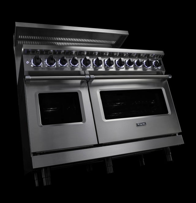 Viking VDR74826GPWLP 48 Inch Freestanding Dual Fuel Range with Gourmet-...