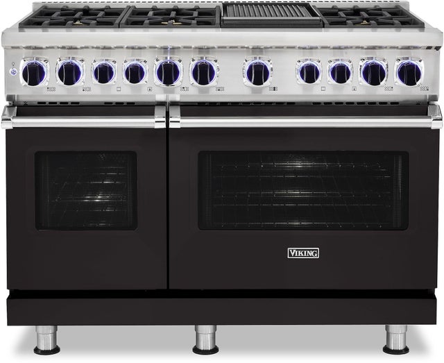 Viking VDR74826GON 48 Inch Freestanding Dual Fuel Range with Gourmet-...