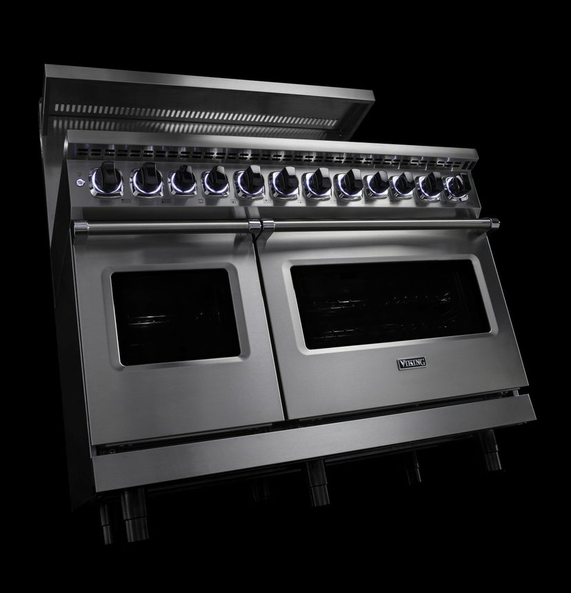 Viking VDR74828BVALP 48 Inch Freestanding Professional Dual Fuel Range ...