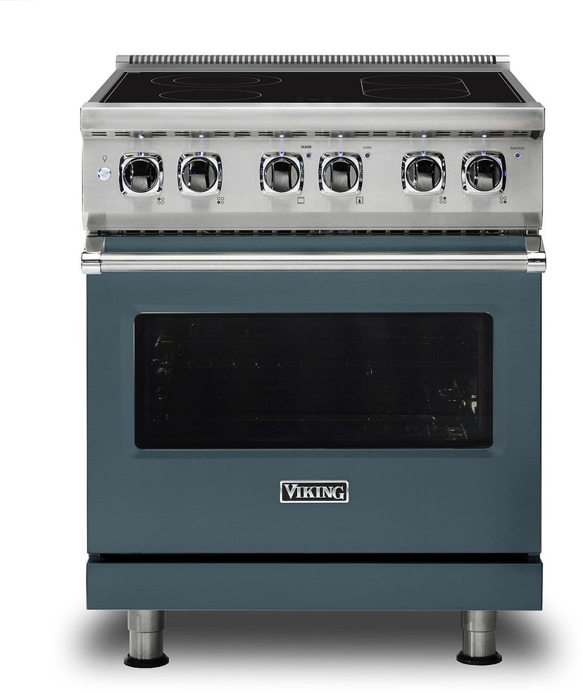 Viking VER53014BSQ 30 Inch Freestanding Electric Range with 4 Surface...