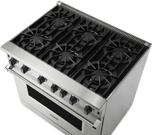 Viking VGIC53626BGHLP 36 Inch Gas Range with 6 Open Burners: Golden Hour...