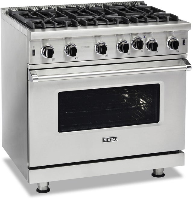 Viking VGIC53626BGHLP 36 Inch Gas Range with 6 Open Burners: Golden Hour...