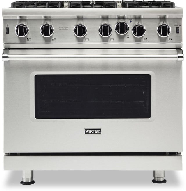 Viking VGIC53626BGHLP 36 Inch Gas Range with 6 Open Burners: Golden Hour...