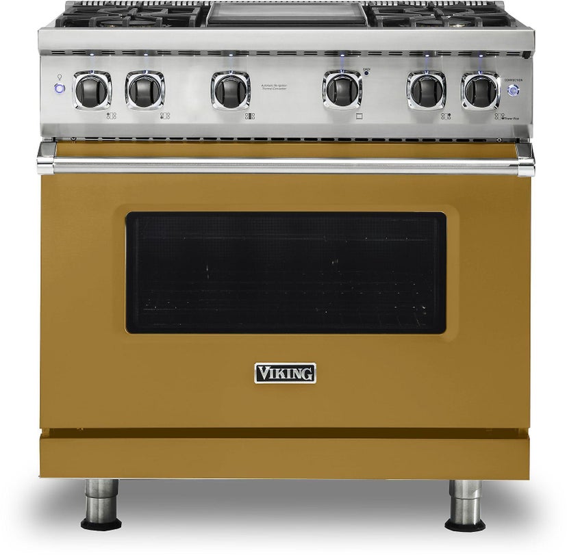 Viking VGR5364GGH 36 Inch Freestanding Professional Gas Range with 4...