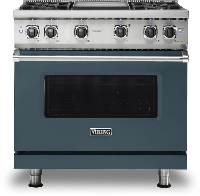 Viking VGR5364GSQ 36 Inch Freestanding Professional Gas Range with 4...