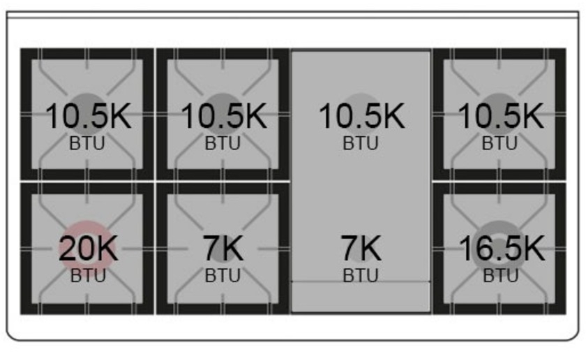 Ilve UM12FDQNS3RAG Ral Custom Color With Brass Knobs