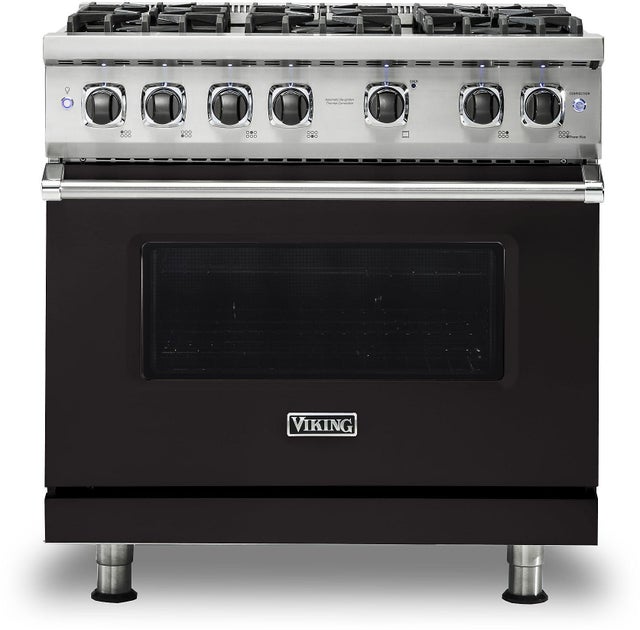 Viking VGR5366BONLP 36 Inch Freestanding Professional Gas Range with 6...