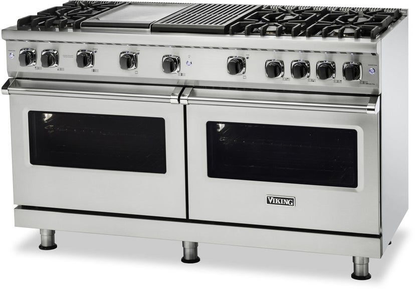 Viking VGR5606GQDA 60 Inch Freestanding Gas Range with 6 Sealed Burne...