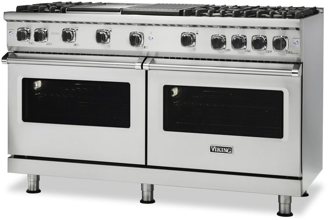 Viking VGR5606GQDA 60 Inch Freestanding Gas Range with 6 Sealed Burne...