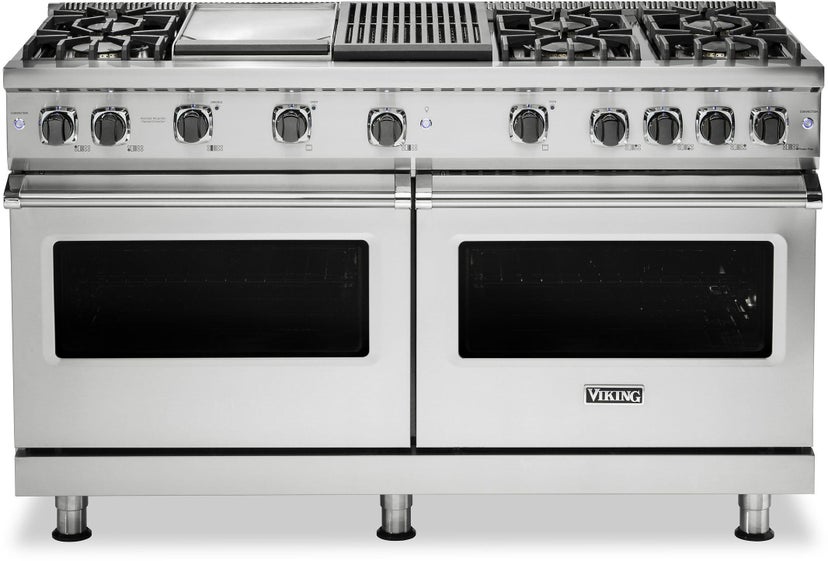 Viking VGR5606GQDA 60 Inch Freestanding Gas Range with 6 Sealed Burne...