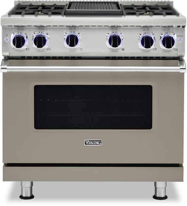 Viking VGR73624GNA 36 Inch Freestanding Gas Range with 4 Sealed Burne...